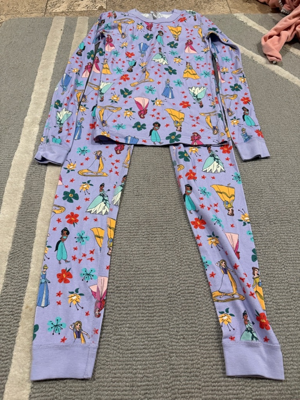New Without Tags Hanna Andersson Lilac Princess Print Pajama Set